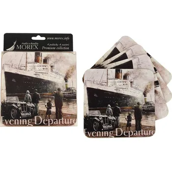 Podtácky 4 ks - Parník 350062