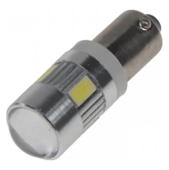 Autožárovka LED žárovka BA9s bílá 12-24V 6LED/5730SMD