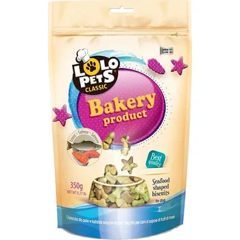Pamlsek pro psa LOLO PETS Bakery Seafood s lososem 350g