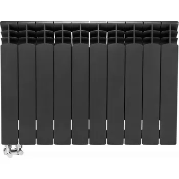 Radiátor Radiátor HLINÍKOVÝ G500F 11-segmentový GRAPHITE LEVÉ rohové připojení (SADA)