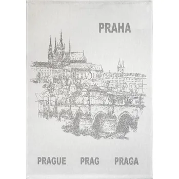Utěrka SCANquilt utěrka DESIGN praha šedá 50 x 70 cm