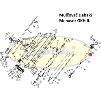Mulčovač 1 - 61 - klínek mulčovače GKH 10x8x35