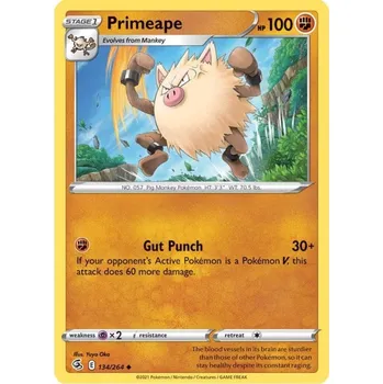 Sběratelská karetní hra Pokémon karta Primeape 134/264 - Fusion Strike