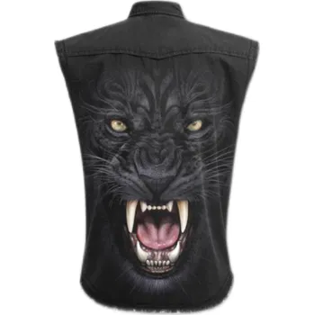 Pánská košile rockova kosile spiral potisk tribal panter velikost: L