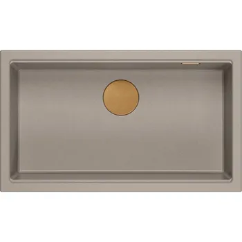 Granitový dřez Quadron Logan dřez graniteq 76x45 cm béžová HQD7644U4_PVDC1_U