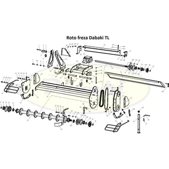 Kultivátor 1/73 TL135-110 - Horní hřídel TL 115