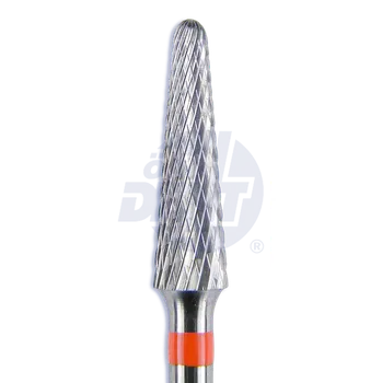 Příslušenství k frézce jemná tvrdokovová fréza s křížovým břitem, kónus, zaoblený | do násadce | 500 104 194 140 040