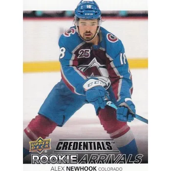Karetní hra insert RC karta ALEX NEWHOOK 21-22 Credentials Rookie Arrivals číslo RA-9
