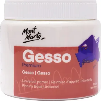 Modelářská barva MontMarte Podkladová báze č. 0032 - Bílá (gesso) - 500 ml - kelímek