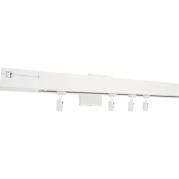 Garnýž Kovovégarnýže.cz Garnýže Quadrato Etri bílá lesklá Varianta jednořadá nebo dvouřadá: Jednořadá, Délka: 251-300cm, Uchycení látky: jezdec s háčkem