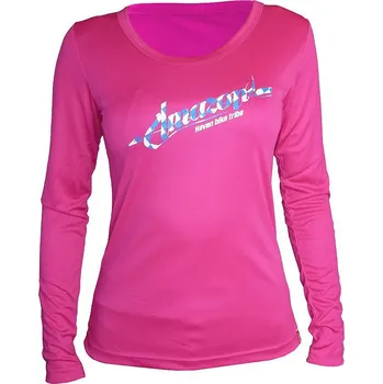 cyklistický dres HAVEN Cyklistické triko s dlouhým rukávem - AMAZON LADY LONG MTB - růžová XS