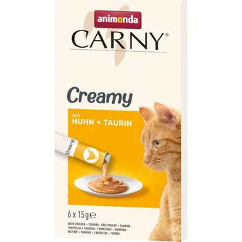 Krmivo pro kočku 24x15g Animonda Carny Adult Creamy – výhodné balení - s kuřecím a taurinem