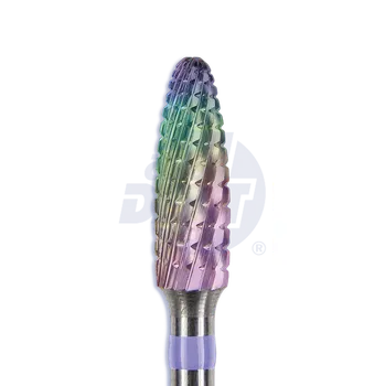 Fréza RAINBOW tvrdokovová fréza Spiral Cut na plast, plamen, špičatý | do násadce | 500 104 274 RAI 040