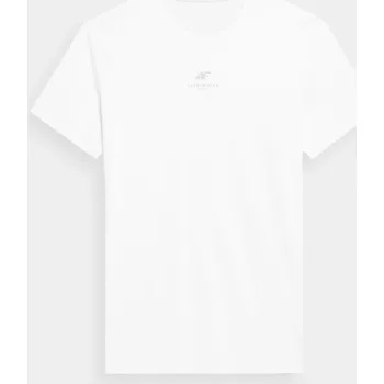 Pánské tričko 4F 4FSS23TTSHM363 WHITE Pánské tričko US 3XL