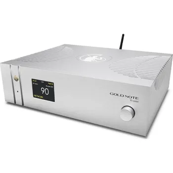 Hi-Fi Zesilovač GOLD NOTE IS-1000 LINE Stříbrná (Audiofilský integrovaný zosilňovač, DAC prevodník a sieťový streamer v jednom / ROON / TIDAL CONNECT * CLASS AB 125W pri 8 Ohm)