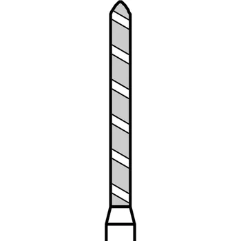 Brusný kotouč TURBO diamant | zelené torpédo, dlouhé (L=12 mm) | do kolénka | hrubá zrnitost | 806 204 T291 534 014