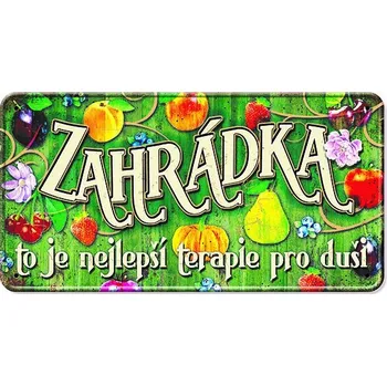 Plechová cedule Nekupto Plechová cedulka - Zahrádka