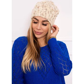 Čepice Fleecová čepice Roksana K209 ecru UNI