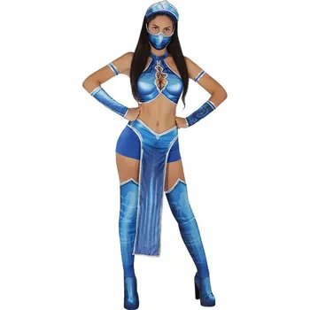 Karnevalový kostým Funiglobal - Kostým Kitana - Mortal Kombat - XS