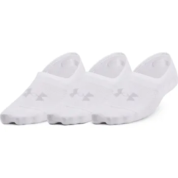 Dámské ponožky Dámské nízké funkční ponožky Under Armour BREATHE LITE ULTRA LOW 3P W bílé 1370075-100 - L | UK 9,5K | US 10C