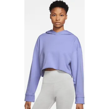 Dámská mikina Dámská mikina Yoga Luxe DM6981-569 Fialová lila - Nike světle fialová XS