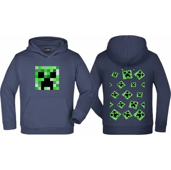 Chlapecká mikina Mikina Creeper Face Barva: Růžová/Růže, Velikost: 3XL