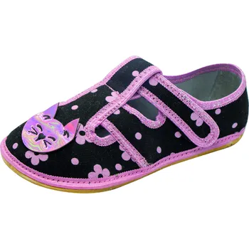 Dívčí pantofle Papuče KTR RAWEKS ZUZIA 14B barefoot KOČKA dívčí Velikost: 22
