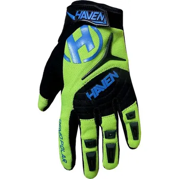 Cyklistické rukavice HAVEN Cyklistické rukavice dlouhoprsté - DEMO POLAR - modrá/zelená/černá