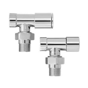 Radiátor CERANO - Připojovací sada radiátorových ventilů - rohová - chrom - 1/2