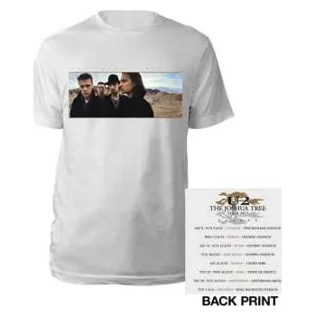 Pánské oblečení Merch U2: U2 Unisex T-shirt: Joshua Tree Photo (back Print) (ex-tour) (xx-large) XXL