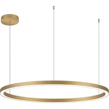 Palnas Závěsné LED svítidlo DARA ø 98 cm, zlaté, 3000-4000K Stmívání, řízení: Dálkové ovládání, Dálkový ovladač: S dálkovým ovladačem