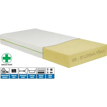 Matrace MOLMAT Matrace ze studené pěny (HR) Rozměr: 200 x 140 cm výška 11cm, nosnost až 130 kg/os, tuhost: 3,5 z 5
