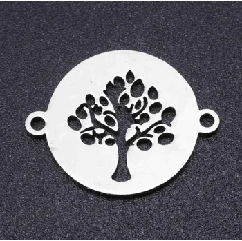 Dětské navlékací korálky Pro Háčkování Mezidíl strom života 19 x 15 x 1 mm ocel