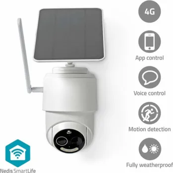 IP kamera Nedis SIMCBO50WT - SmartLife Venkovní Kamera| 4G | Náklon | Full HD 1080p | IP65| Noční vidění | Bílá