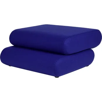 Taburet noo.ma Modrý vlněný puf Taso 85 x 80 cm