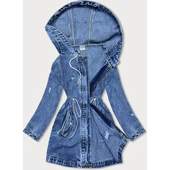 Dámská bunda Volná dámská džínová bunda ve světle modré denimové barvě (POP7120-K) - P.O.P.SEVEN modrá jean S