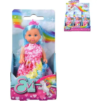 Hračka Simba Panenka Evička duhová princezna barevné vlásky 3 barvy