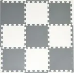 ECOTOYS Pěnové puzzle 9 ks šedé/bílé