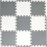 EcoToys Pěnové puzzle 9 ks šedé/bílé