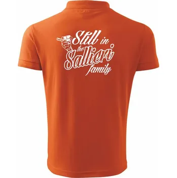 Pánská košile Still In The Sallieri Family - Polokošile pánská Pique Polo 203 - 5XL ( Oranžová )
