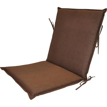 Polstr na zahradní křeslo UNI s nízkým opěradlem - látka hnědý melír