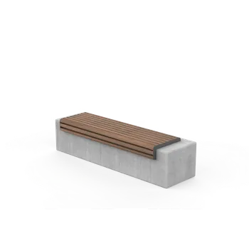 Zahradní lavice HTI VITA Lavička bez opěradla LVI296.00 Materiál konstrukce: ocel, Povrchová úprava: komaxit dle RAL, Typ použitého obložení: ash