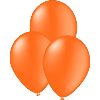 Balónek Funiglobal - 10 oranžových balónků - Plain Colours -