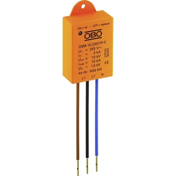 elektroinstalační lišta OBO Bettermann 5092420 ÜSM-10-230I1P-0 zařízení s přepěťovou ochranou 5 kA 1 ks