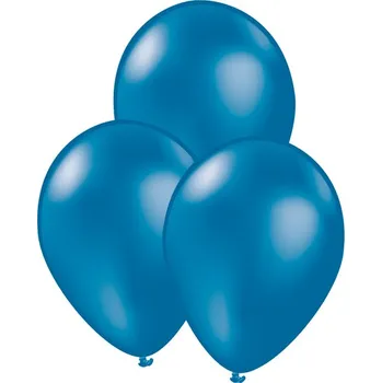 Balónek Funiglobal - 10 tmavě modrých balónků - Plain Colours -