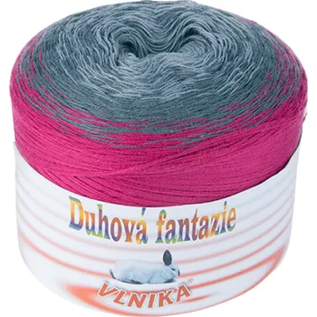 Příze Příze Duhová fantazie, růžová, bílá, šedá, 5412