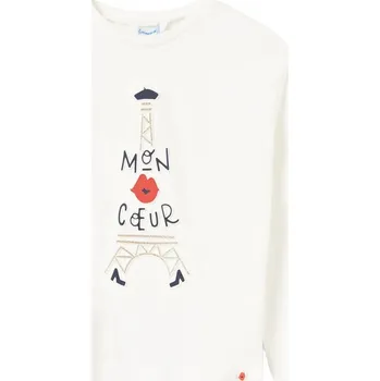 MAYORAL dívčí tričko DR Eiffelova věž béžová vel. 162 cm