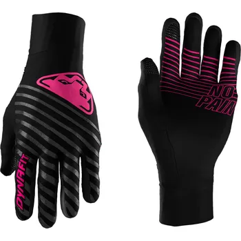 Rukavice Dynafit Alpine Reflective black out/pink glo 2025 Barva: černá / růžová, Velikost: L