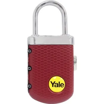 Visací zámek YALE CESTOVNÍ ZÁMEK YP3/31/123/1 burgundy