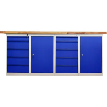 Dílenský stůl Enprag Dílenský stůl CE20_5DD5 - 2x 5x zásuvka + 2x dveře